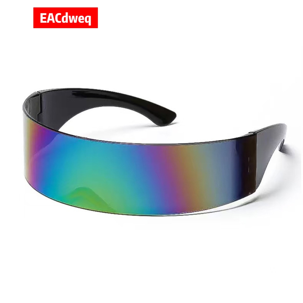 Men'S Fashion Y2K - Y2K Futuristic Narrow Cyclops Visor Sunglasses