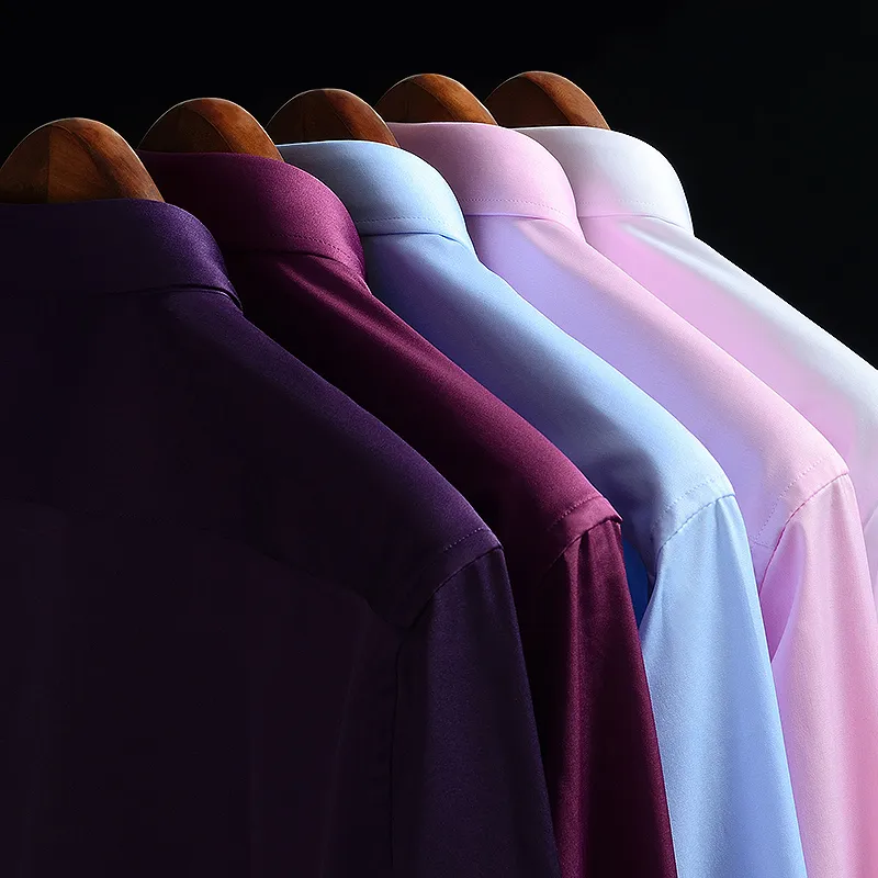 Dress Shirt Non-Iron - 2026 Non-Iron Solid Soft Easycare Stretch