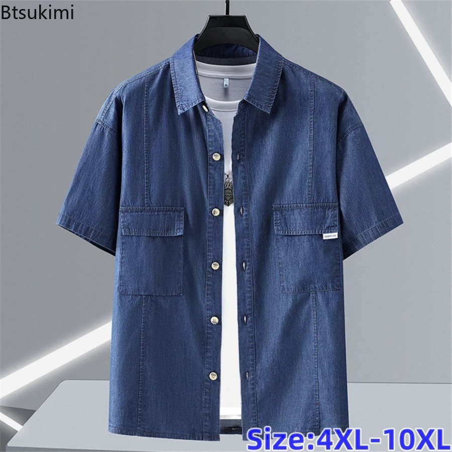 Men'S Fashion For Fat Guys - Men's Plus Size Pure Cotton Denim