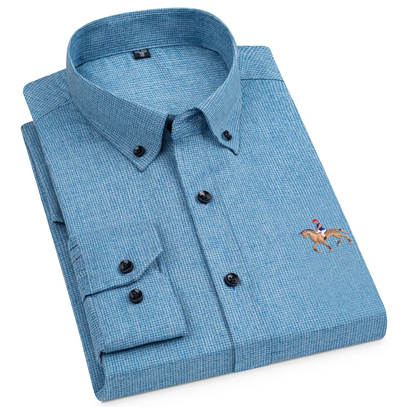 Dress Shirt Non-Iron - Ice Slik Men's Dress Shirt Long