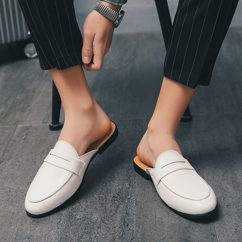 Men'S Fashion Loafers Shoes - Italian Design Men Slippers Patent Leather