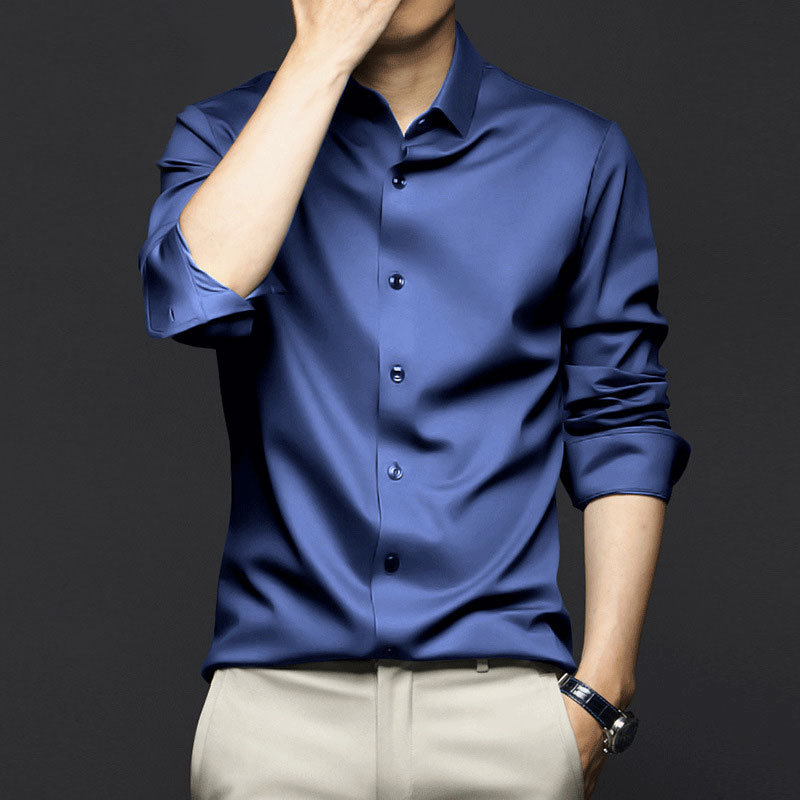 Dress Shirt Non-Iron - High Quality Men's Long Sleeve Shirt