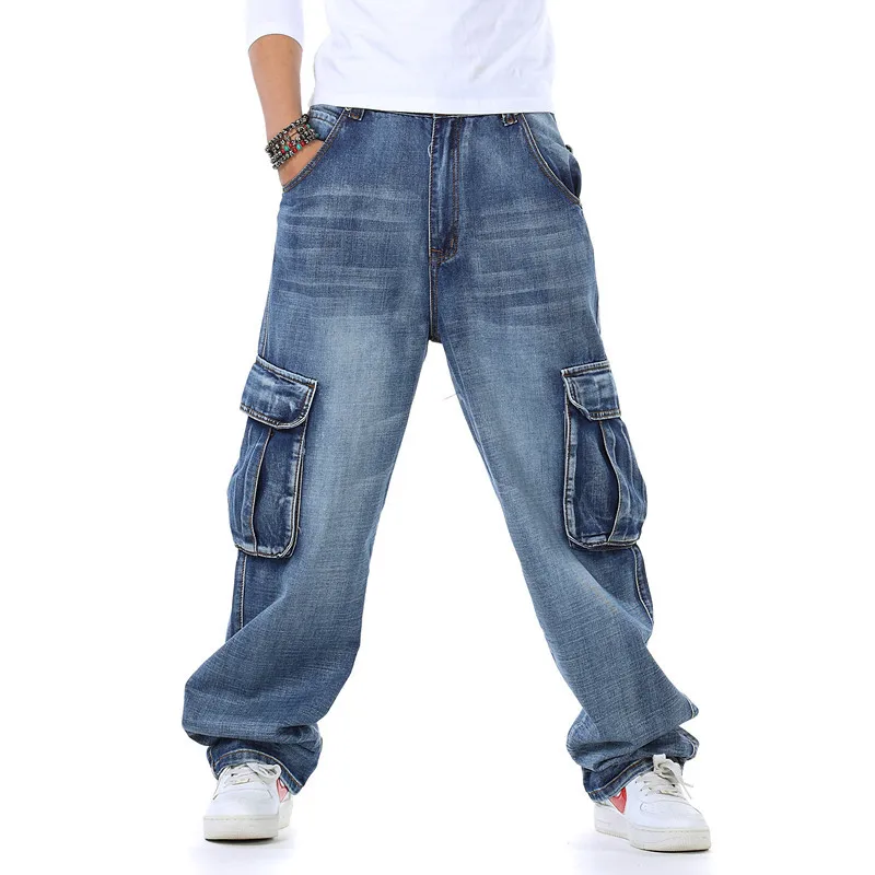 Men'S Fashion For Fat Guys - Mens Baggy Jeans Spring and Autumn