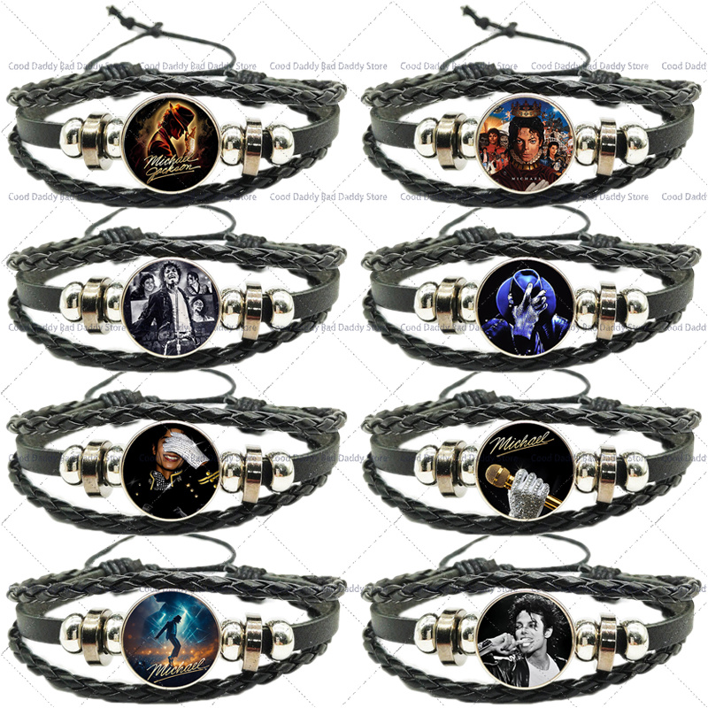 Men'S Fashion Jewelry - Michael Jackson Weaving Hand Rope for