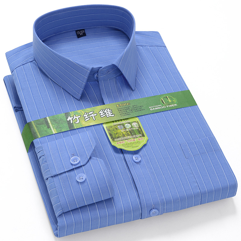 Dress Shirt Non-Iron - Large Size 7XL-6XL-5XL Men's Bamboo Fiber