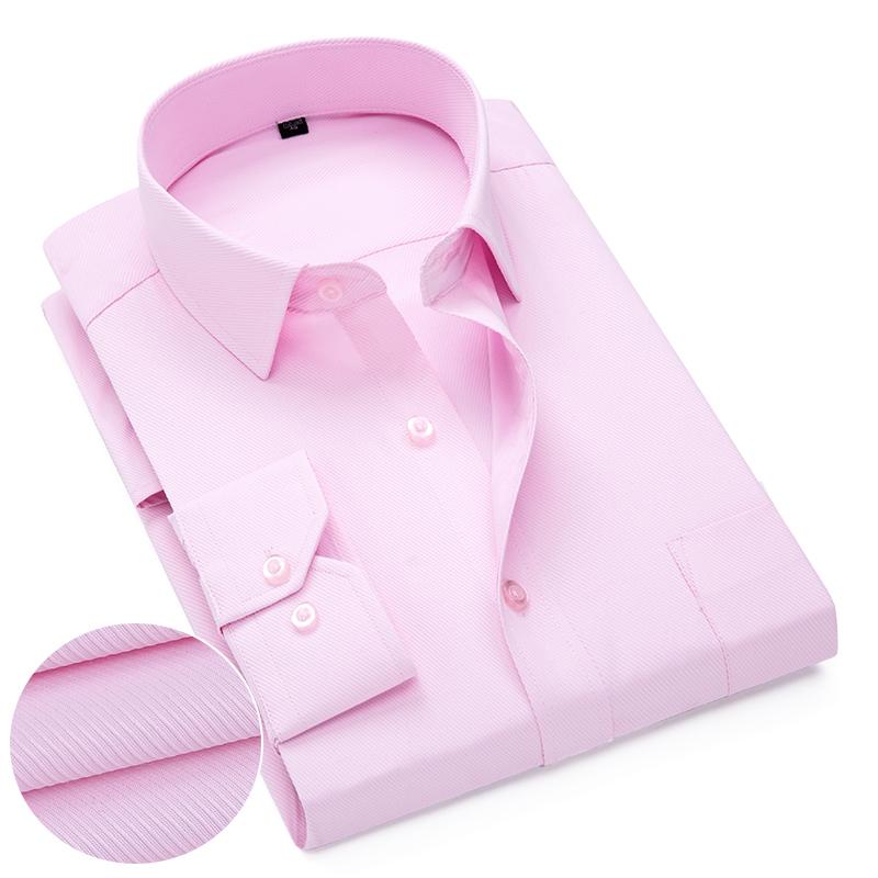 Pink White Blue Twill Men's Fo - đánh giá và giá Dress Shirt Non-Iron