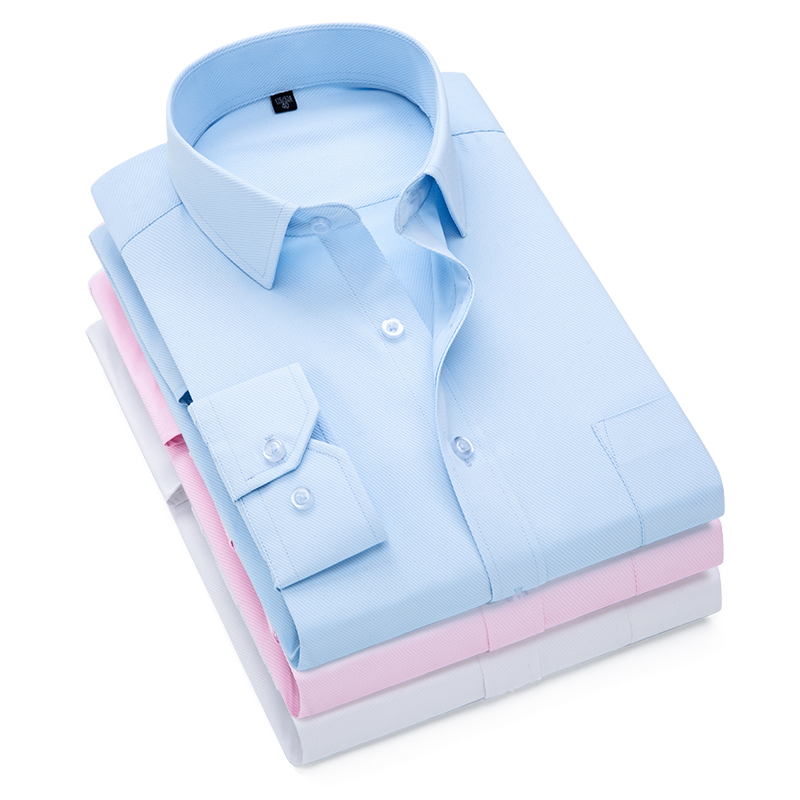 Pink White Blue Twill Men's Fo - đánh giá và giá Dress Shirt Non-Iron