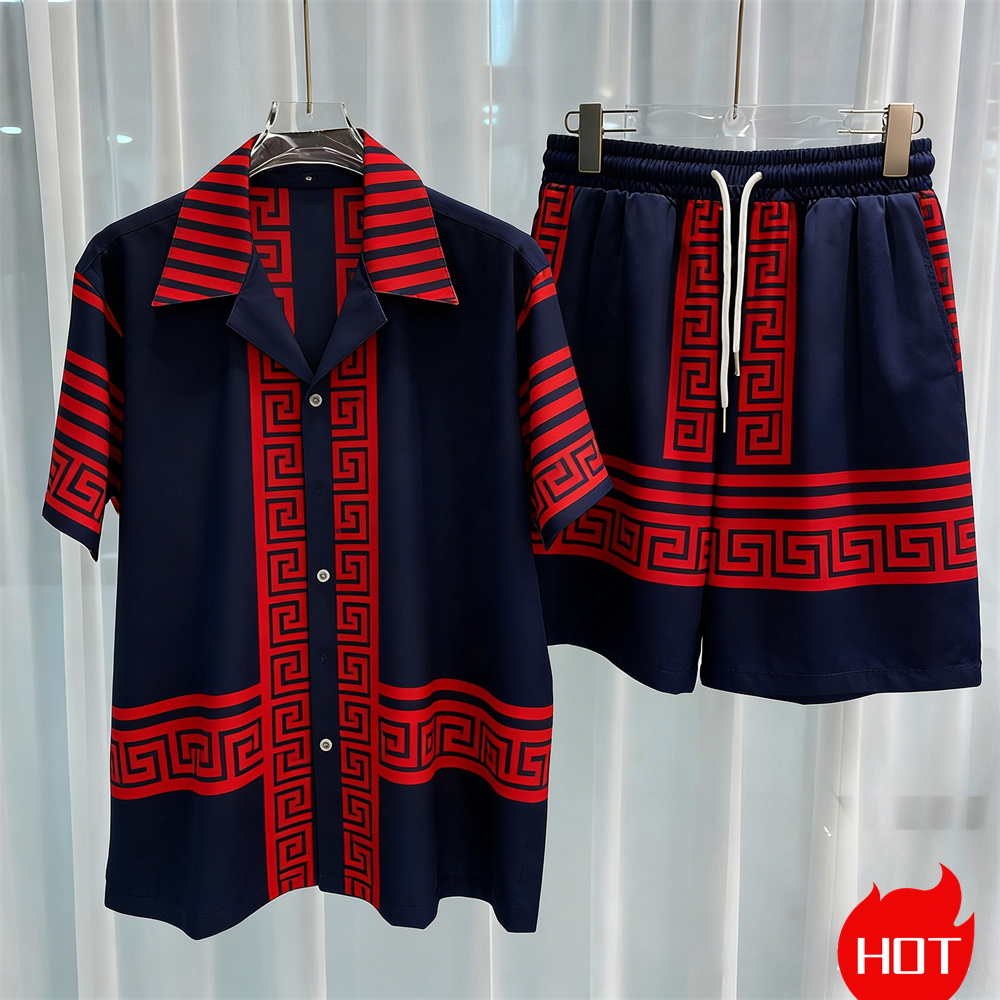 Digital printed men's set fash - đánh giá và giá Men'S Fashion Y2K