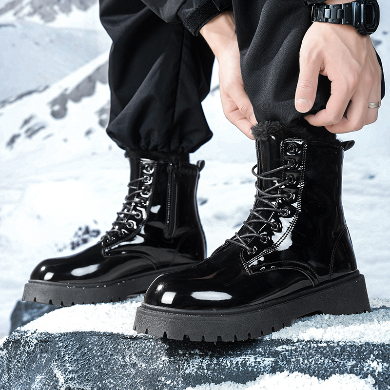 Men's warm plush high-top boot - đánh giá và giá Men'S Fashion Plus