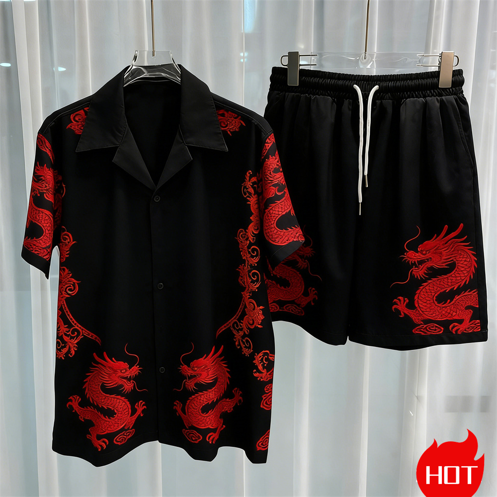 Digital Printed men's Set Fash - đánh giá và giá Men'S Fashion Y2K