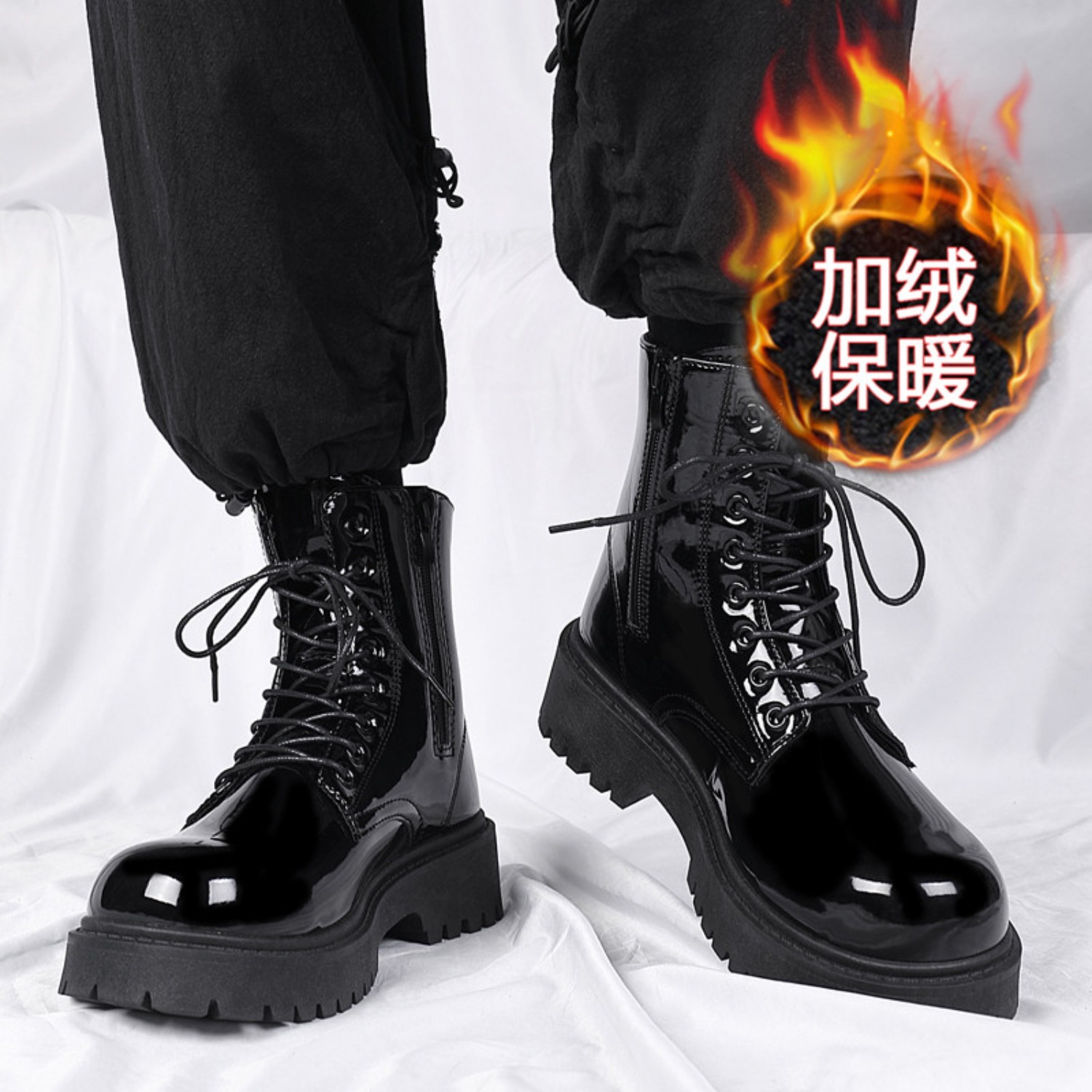 Men's warm plush high-top boot - đánh giá và giá Men'S Fashion Plus