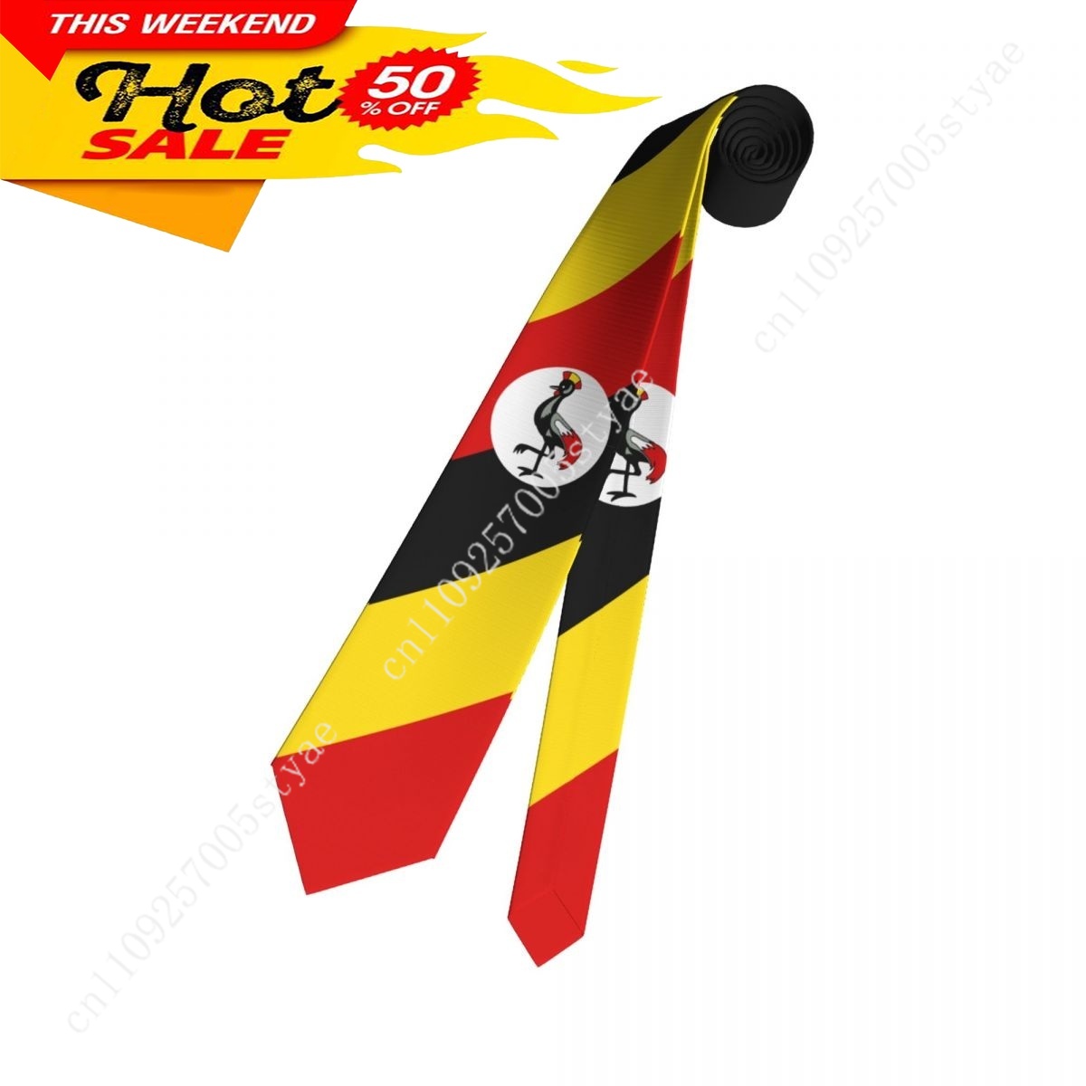Uganda Flag Tie Emblem Necktie - đánh giá và giá Men Fashion Uganda
