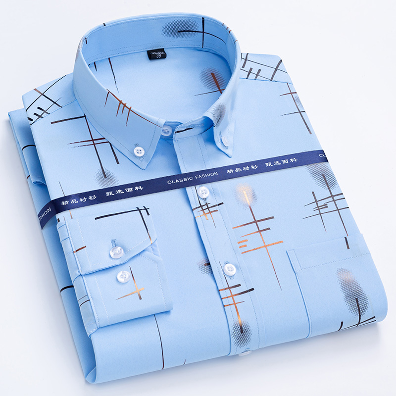 New Plaid Shirts For Men Long  - đánh giá và giá Dress Shirt Non-Iron