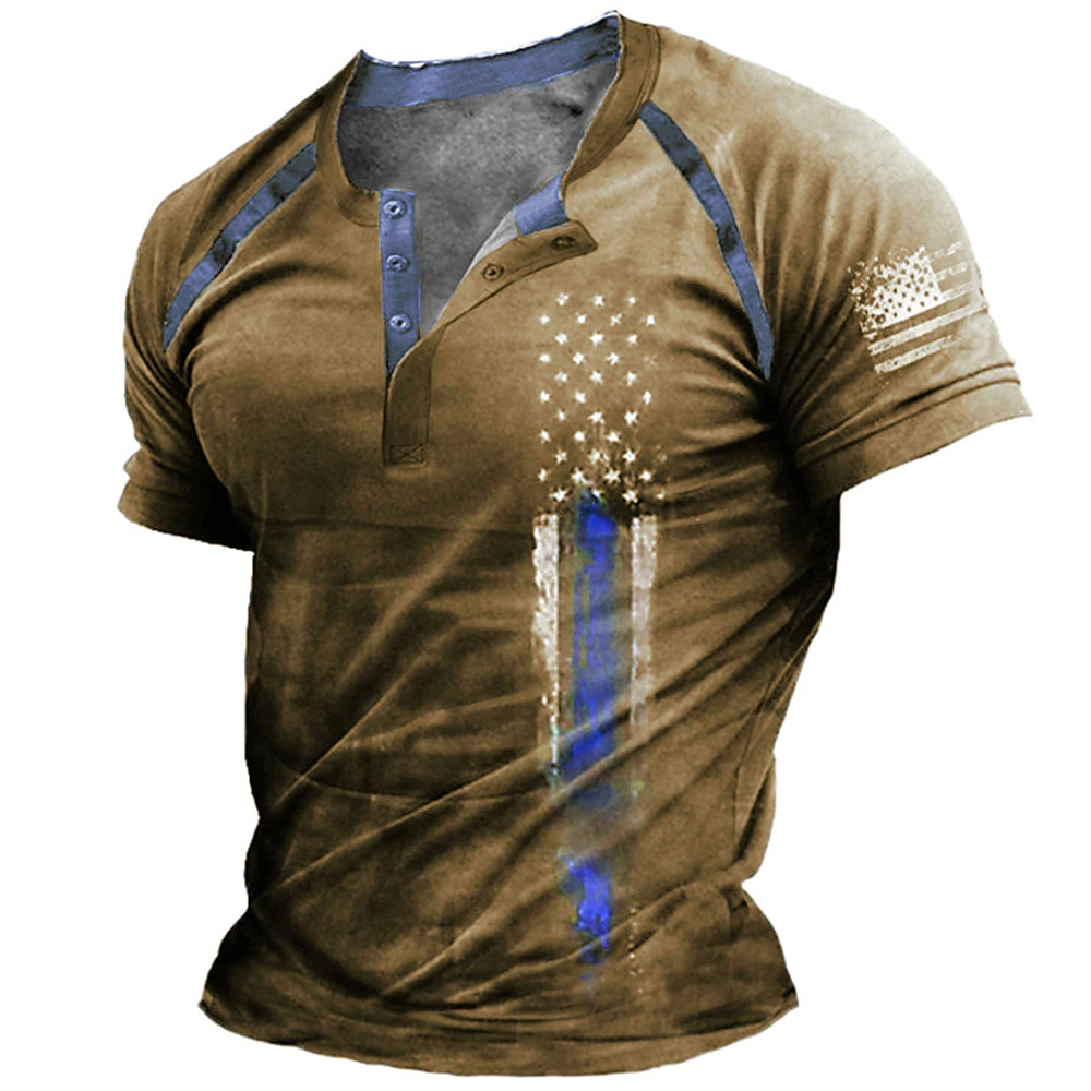 Funny 3D American Flag Print M - đánh giá và giá Queer Men'S Fashion