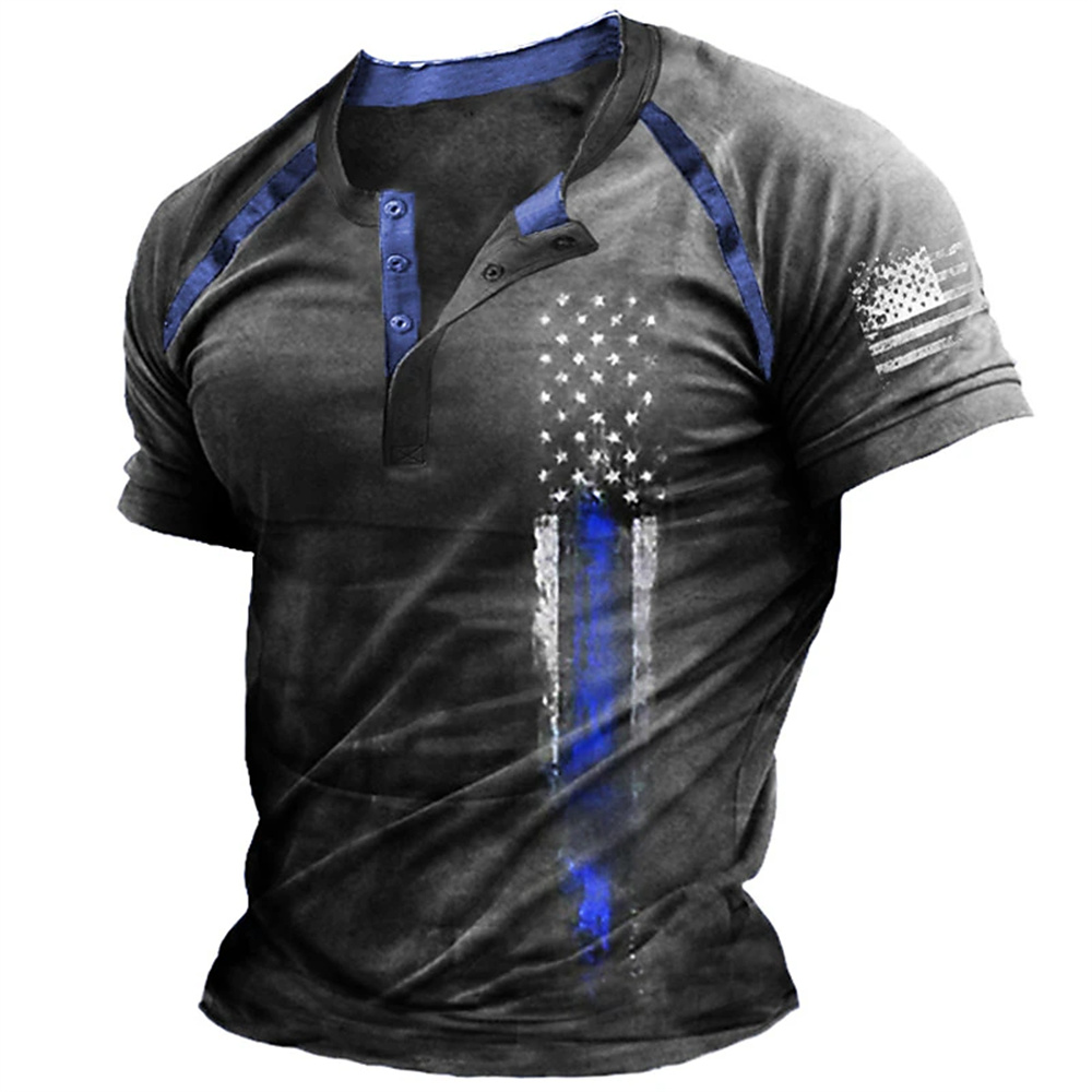 Funny 3D American Flag Print M - đánh giá và giá Queer Men'S Fashion