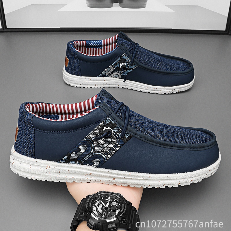 Hot Sale Blue/Black Men Loafer - đánh giá và giá Men'S Fashion Loafers Shoes