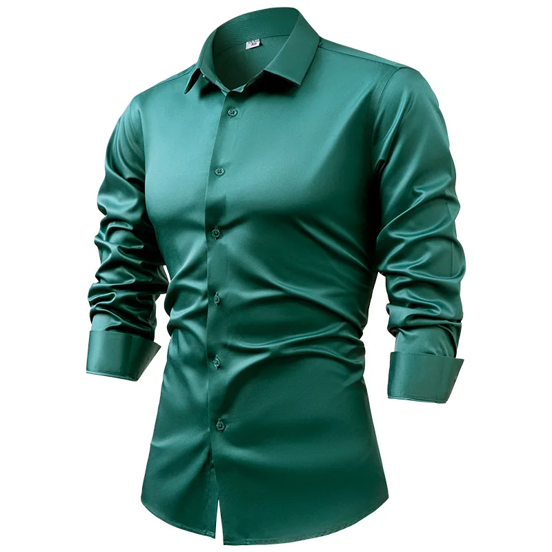 2025 Spring Autumn Royal Blue  - đánh giá và giá Dress Shirt Non-Iron