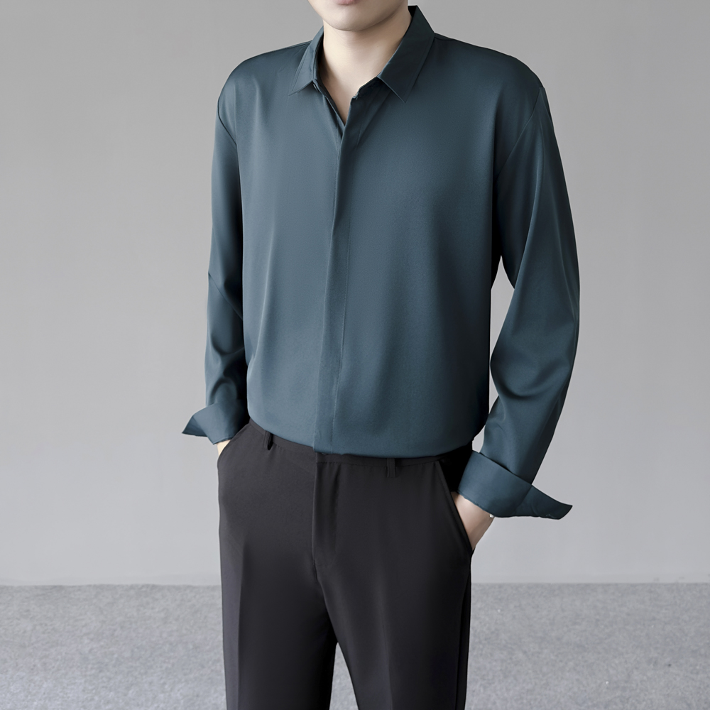 Spring Summer Thin Men's Cool  - đánh giá và giá Dress Shirt Non-Iron