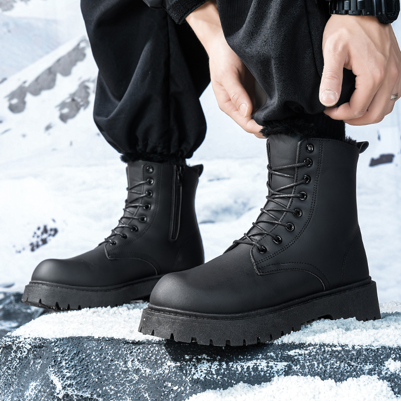 Men's warm plush high-top boot - đánh giá và giá Men'S Fashion Plus
