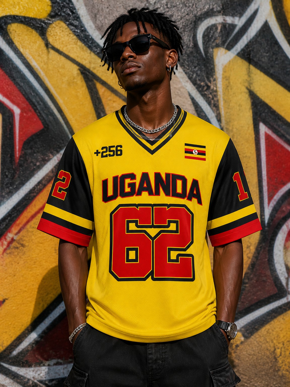 Uganda Satin V-Neck T-Shirt, M - đánh giá và giá Men Fashion Uganda