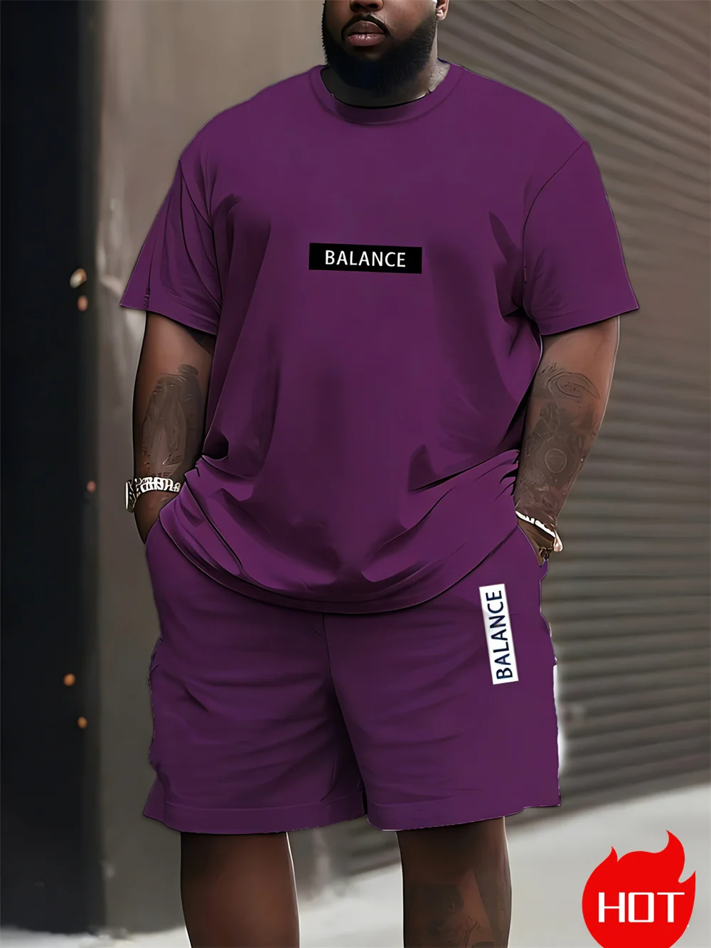 Men's Plus Size T-shirt Set Su - đánh giá và giá Men'S Fashion Plus