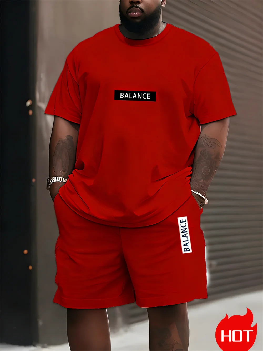 Men's Plus Size T-shirt Set Su - đánh giá và giá Men'S Fashion Plus