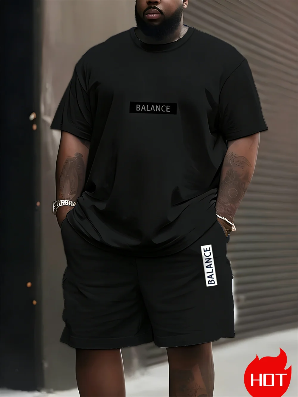 Men's Plus Size T-shirt Set Su - đánh giá và giá Men'S Fashion Plus