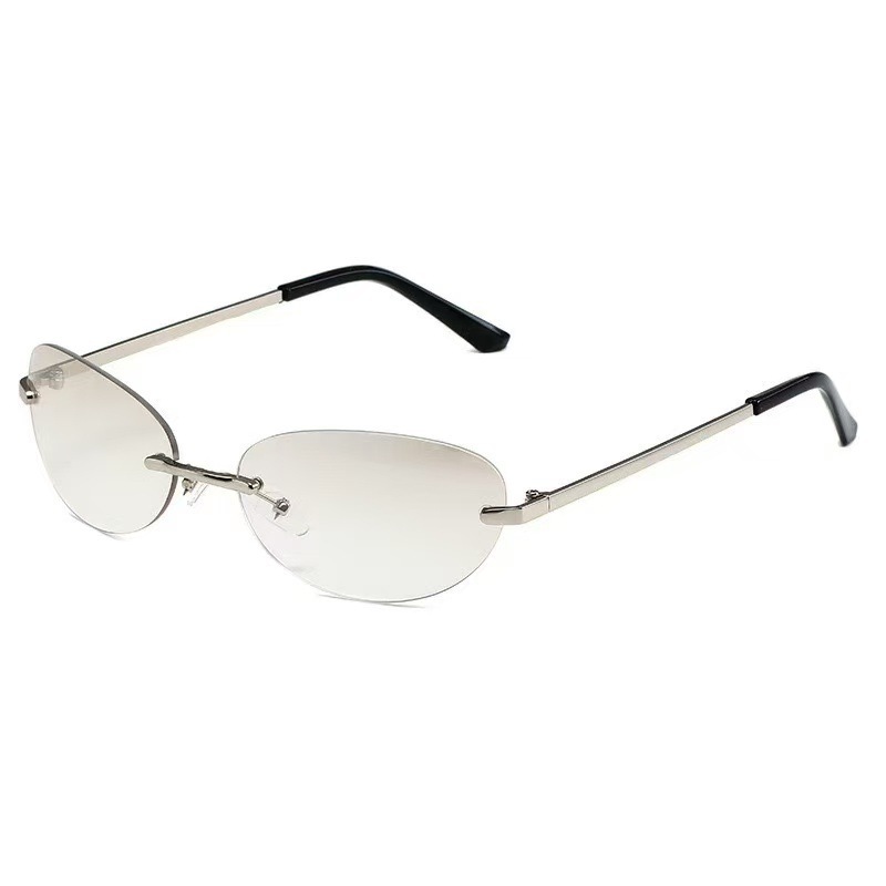 Rimless  Oval Sun Glasses for  - đánh giá và giá Men'S Fashion Y2K