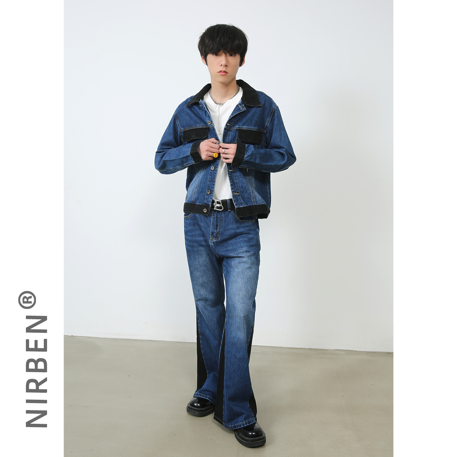 Denim New Denim Jacket Set Mal - đánh giá và giá Jacket Mens Fashion