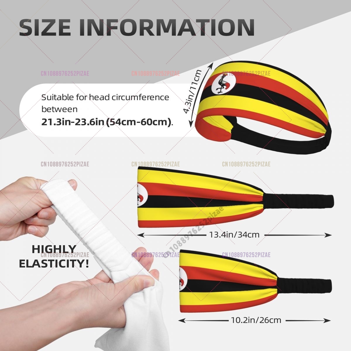 Uganda Flag Men Women Bands El - đánh giá và giá Men Fashion Uganda