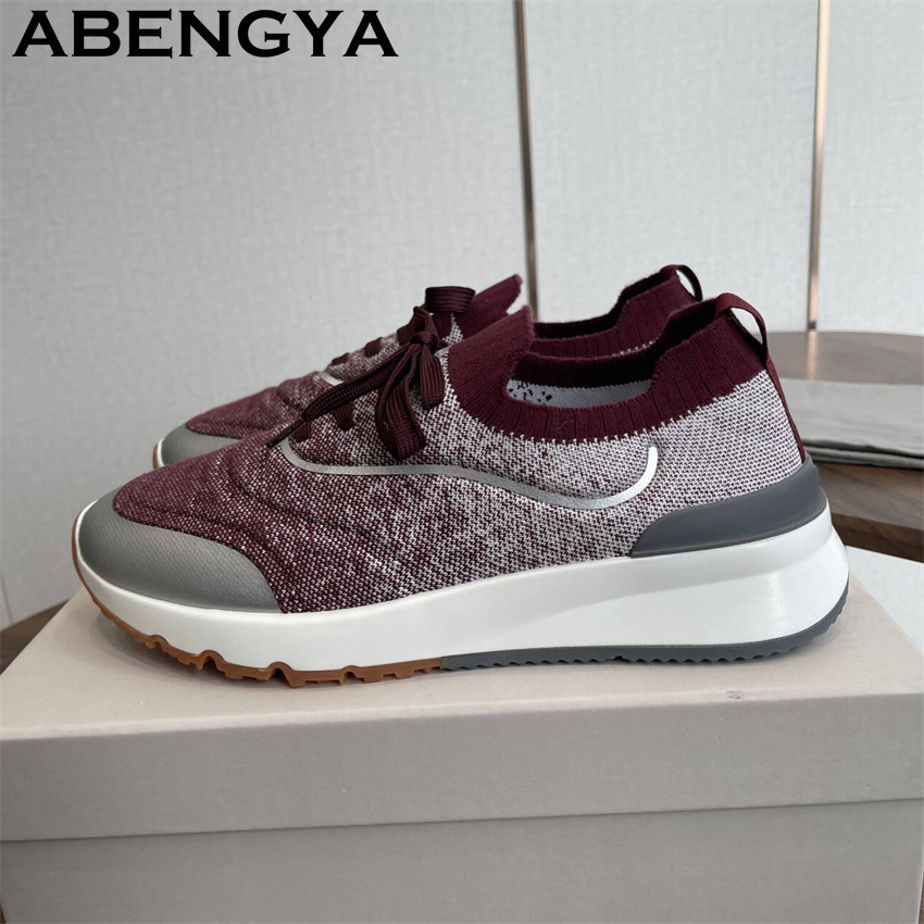 Men New Multicolour Knitted lo - đánh giá và giá Men'S Fashion Loafers Shoes